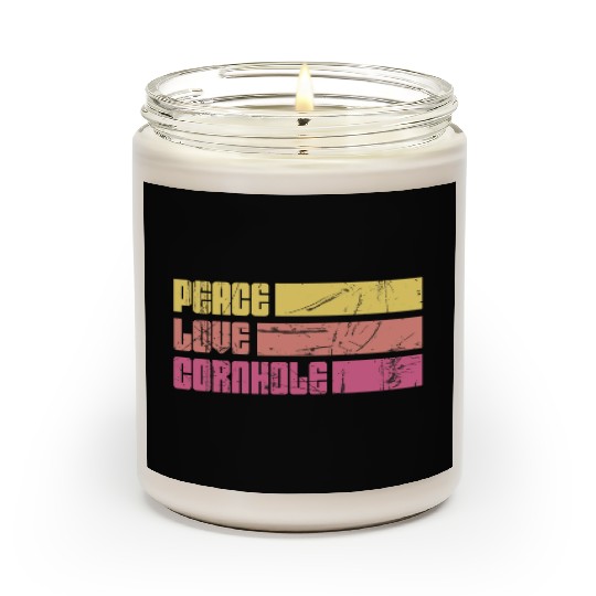 Peace Love Cornhole Scented Candles