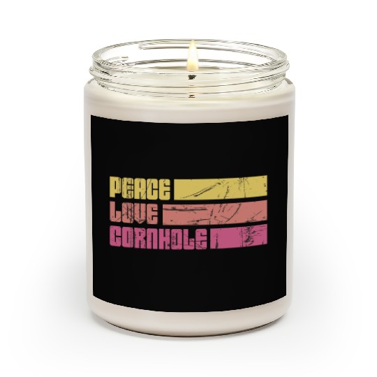 Peace Love Cornhole Scented Candles