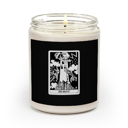 Oh Shit! - The Tower Tarot Card Scented Candles
