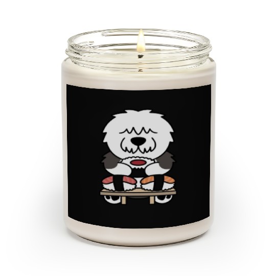 Sushi Lover Old English Sheepdog Scented Candles