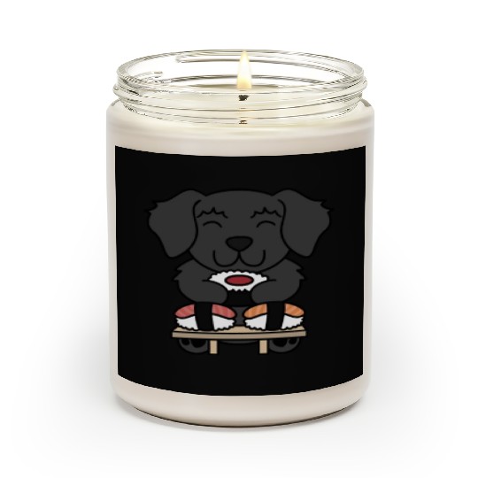 Sushi Lover Newfoundland Dog Scented Candles