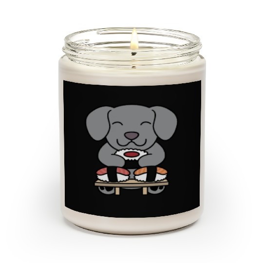 Sushi Lover Weimaraner Scented Candles