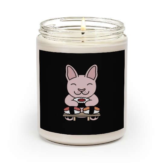 Sushi Lover Sphynx Cat Scented Candles