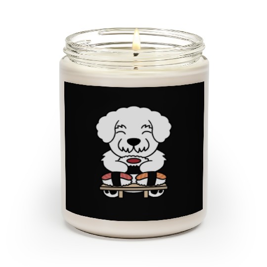 Sushi Lover Bichon Frise Scented Candles