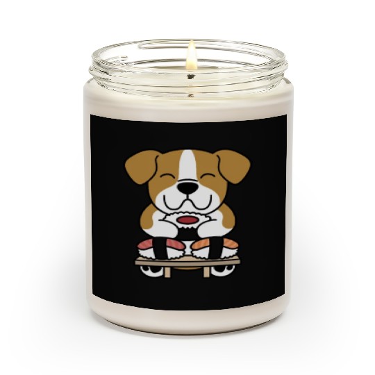 Sushi Lover English Bulldog Scented Candles