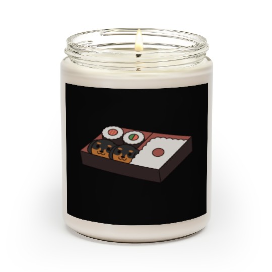 Sushi Bento Box Dachshund Scented Candles