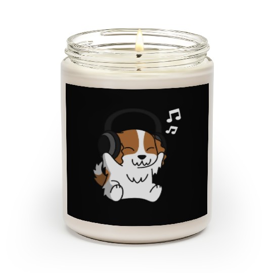 Music Lover Cavalier King Charles Spaniel Scented Candles