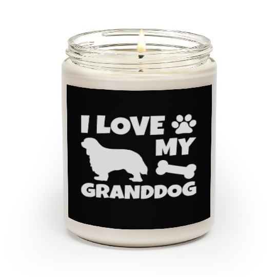 I Love My Granddog Cavalier King Charles Spaniel Scented Candles