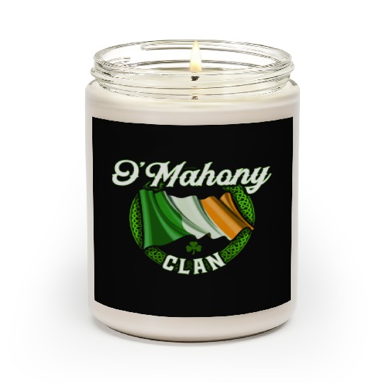 O’mahony Surname Irish Last Name Ireland Flag Scented Candles