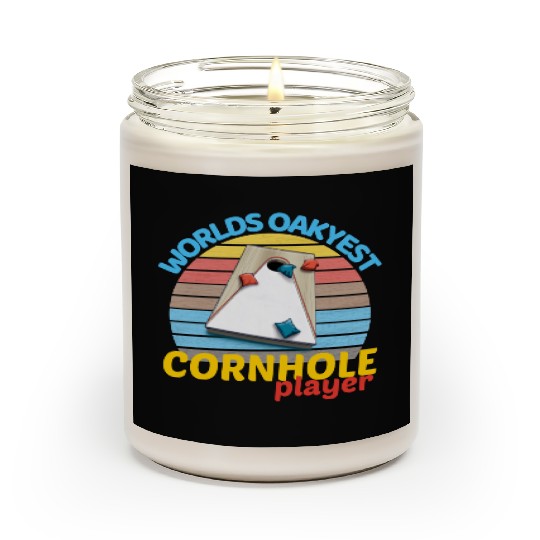 worlds oakyest cornhole player two Scented Candles