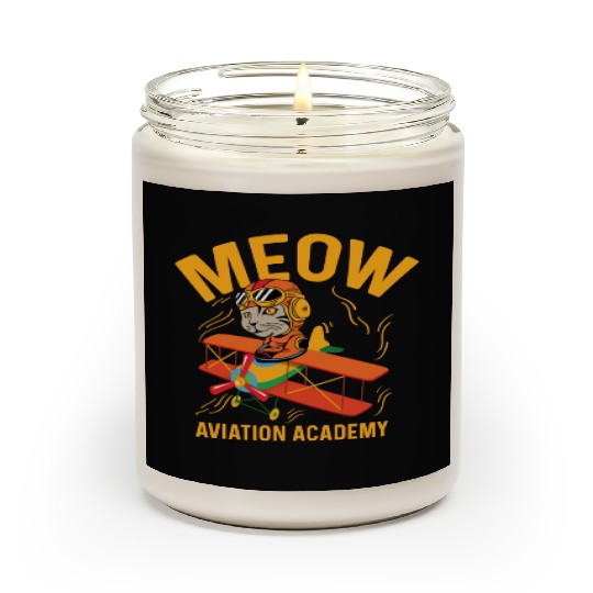 Meow Aviation Academy Co-Pilot Gift Scented Candles