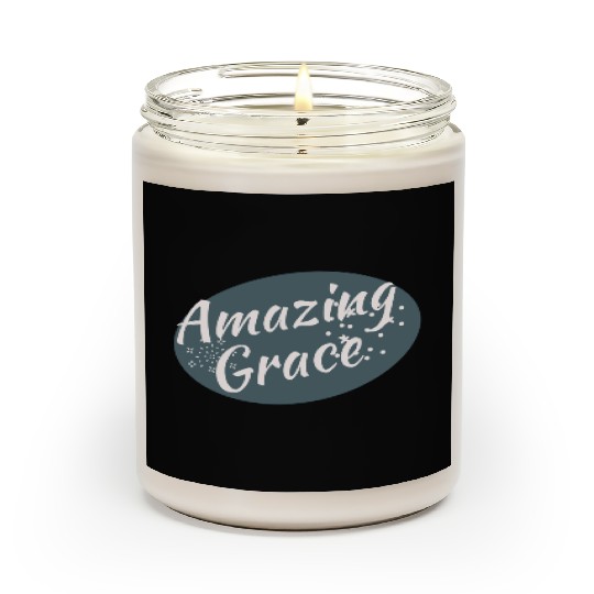 Amazing Grace Christian design Scented Candles