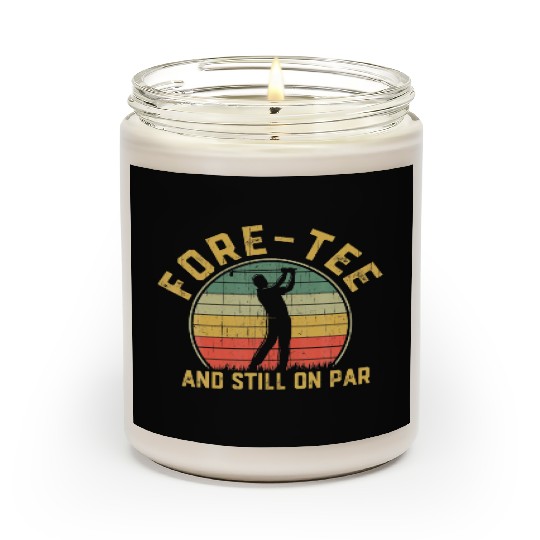 Funny 40th Birthday Golfer 40 Years Old Golfing Scented Candles