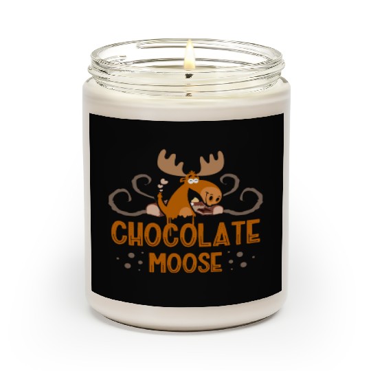 Chocolate Moose Wildlife Animal Alces Choco Deer Scented Candles