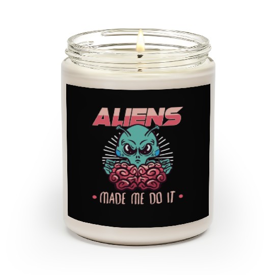 Alien Extraterrestrial Area 51 UFO Space Geek Gift Scented Candles