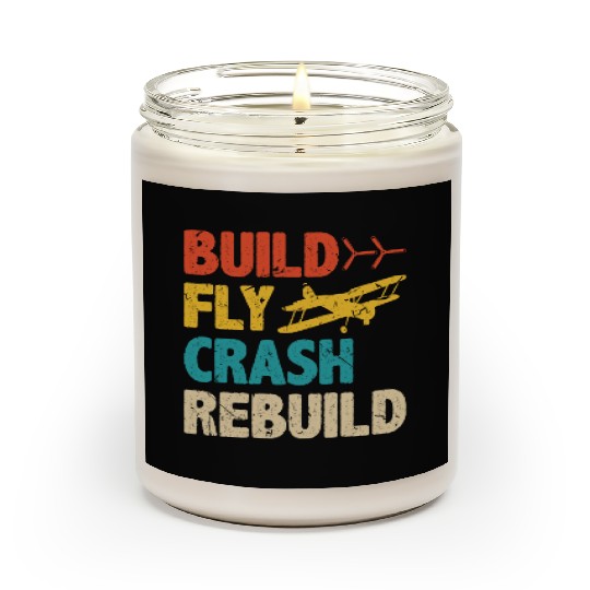 Build Fly Crash RC Plane Pilot Model Airplane Scented Candles