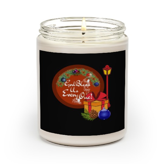 Cute A Christmas Carol God Bless Us Everyone Lamp Scented Candles
