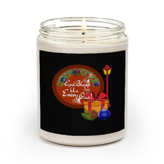 Cute A Christmas Carol God Bless Us Everyone Lamp Scented Candles