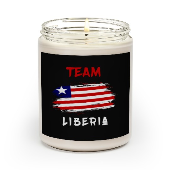 Team Liberia flag design Scented Candles
