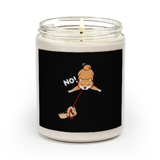 Shiba Inu Japanese Dog Lover Puppy Paw Love Scented Candles