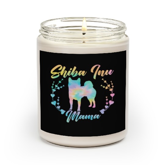 Shiba Inu Mama Japanese Dog Lover Puppy Paw Love Scented Candles