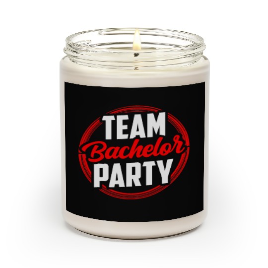Team Bachelor Party Bride Groom Scented Candles
