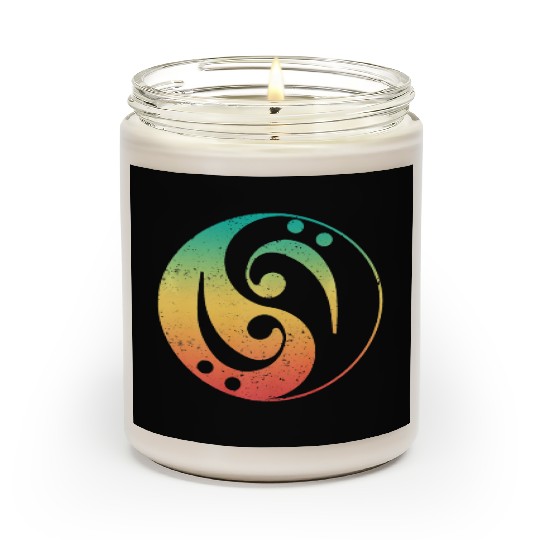Ying Yang Bass Guitar Player Scented Candles