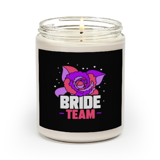 Bride Team Wedding Bachelorette Party Cute Scented Candles