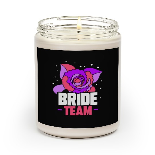 Bride Team Wedding Bachelorette Party Cute Scented Candles