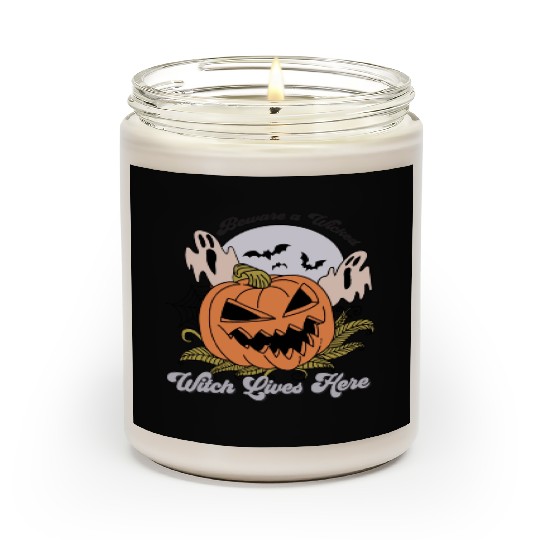 Beware a Wicked Witch Lives Here Scented Candles