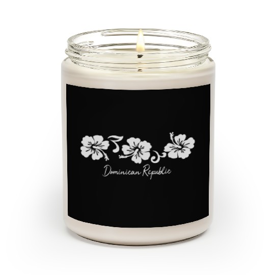 Dominican Republic Hibiscus Flower Scented Candles