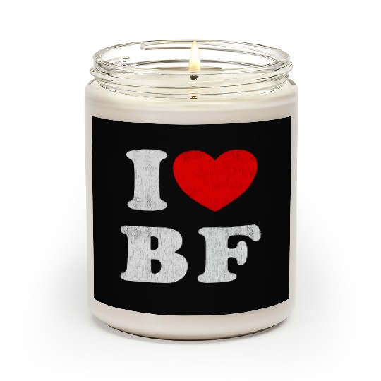I Love BF I Love my Boyfriend Scented Candles