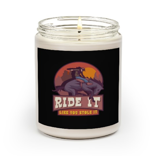 Rodeo Bull Riding Livestock Show Farmer Cattle Scented Candles