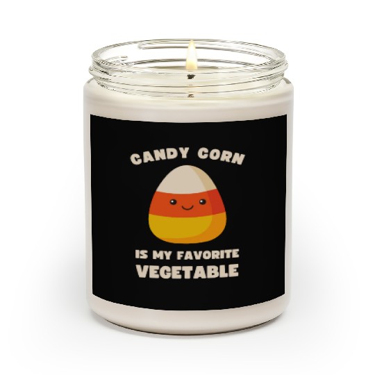 LAZY COSTUME CANDY CORN IS MY FAVORITE VEGETABLE Scented Candles