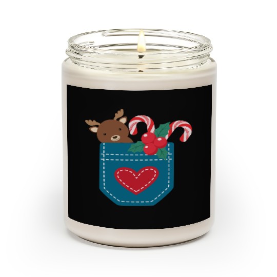 Christmas moose peppermint pocket Scented Candles