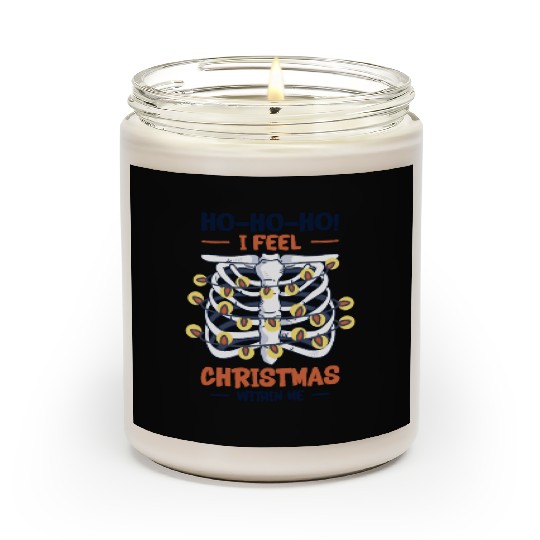 Christmas Holiday Skeleton Rib Cage Radiology Scented Candles