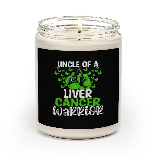 Liver Cancer Awareness Uncle Nephew Niece Scented Candles
