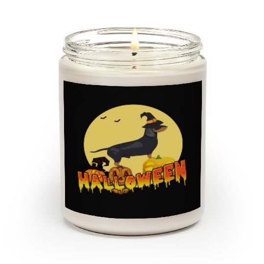 Dachshund Halloween Scented Candles