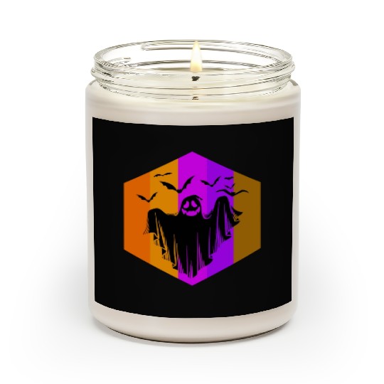 Halloween Theme Cute Ghost Bat Coffee Lover Mug Scented Candles