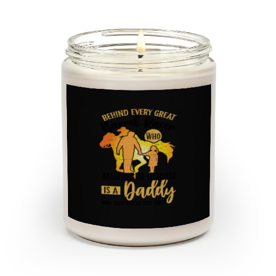 Barrel Racing Dad Rodeo Equestrian Horse Barrel Scented Candles