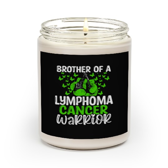 Lymphoma Cancer Awareness Brother Twins Sibling Scented Candles