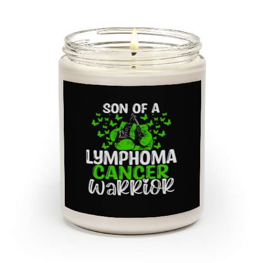 Lymphoma Cancer Awareness Month Ribbon Son Scented Candles