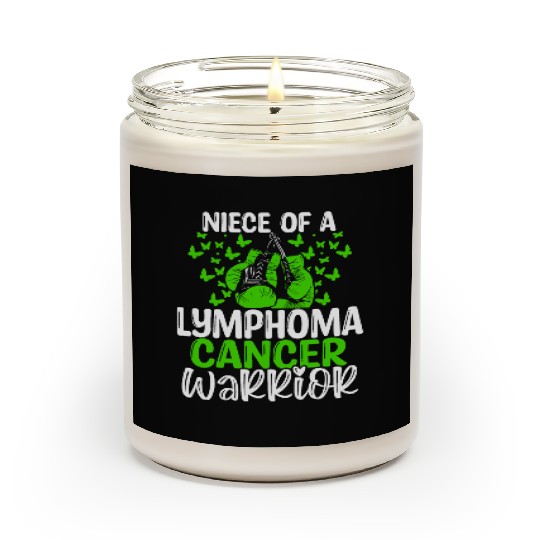 Lymphoma Cancer Awareness Niece Aunt Uncle Scented Candles