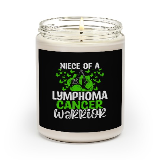 Lymphoma Cancer Awareness Niece Aunt Uncle Scented Candles