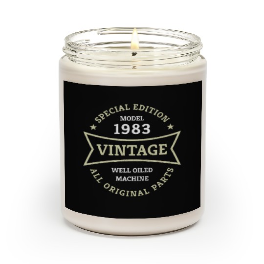 Born 1983 Vintage 40 Year Old 40th Birthday Gifts Scented Candles