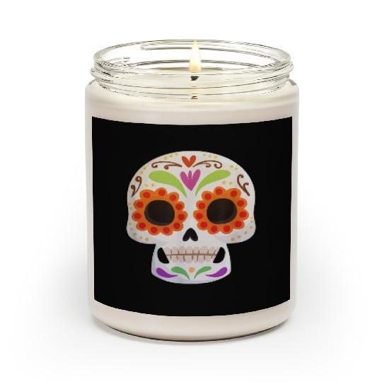 Day of the Dead Dia De Los Muertos Skull Gift Scented Candles