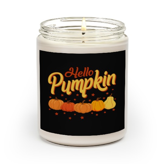 Halloween Scented Candles, Cute Hello Pumpkin Spooky