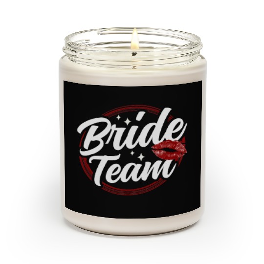 Bride Team Party Cute Bachelorette Wedding Scented Candles