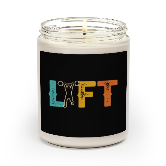 Lift Workout Gym Lifting Weightlifting Scented Candles