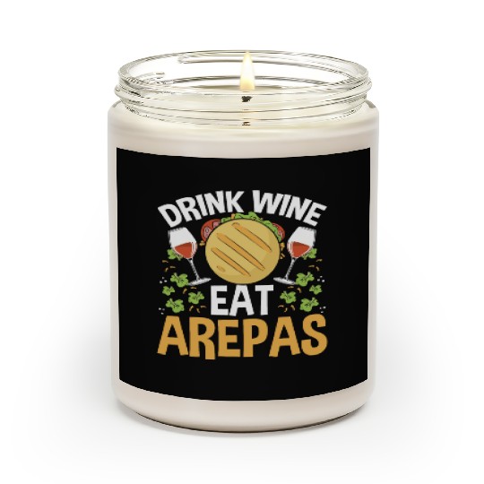 Arepas Lover Wine Drinking Hispanic Heritage Month Scented Candles